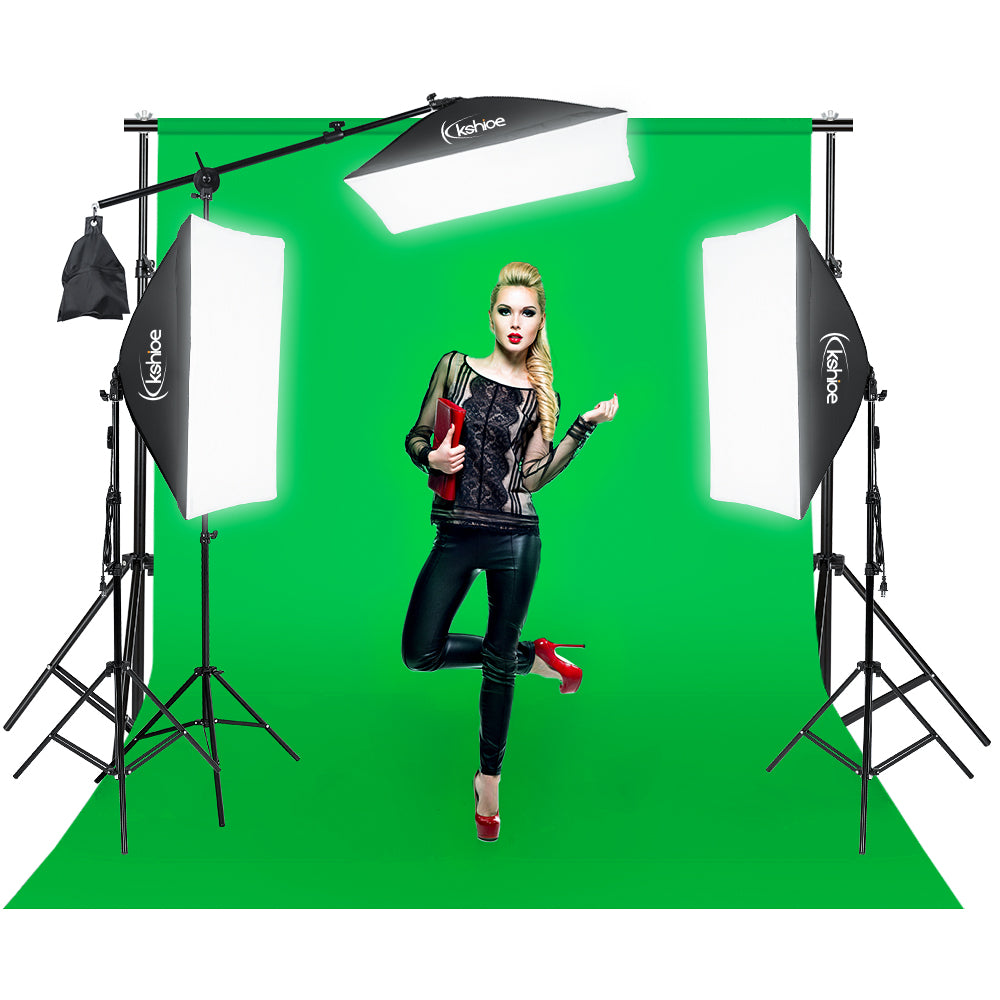 Photography Softbox and Umbrella Lighting Kit with 5-in-1 Reflector, Portable Studio Set