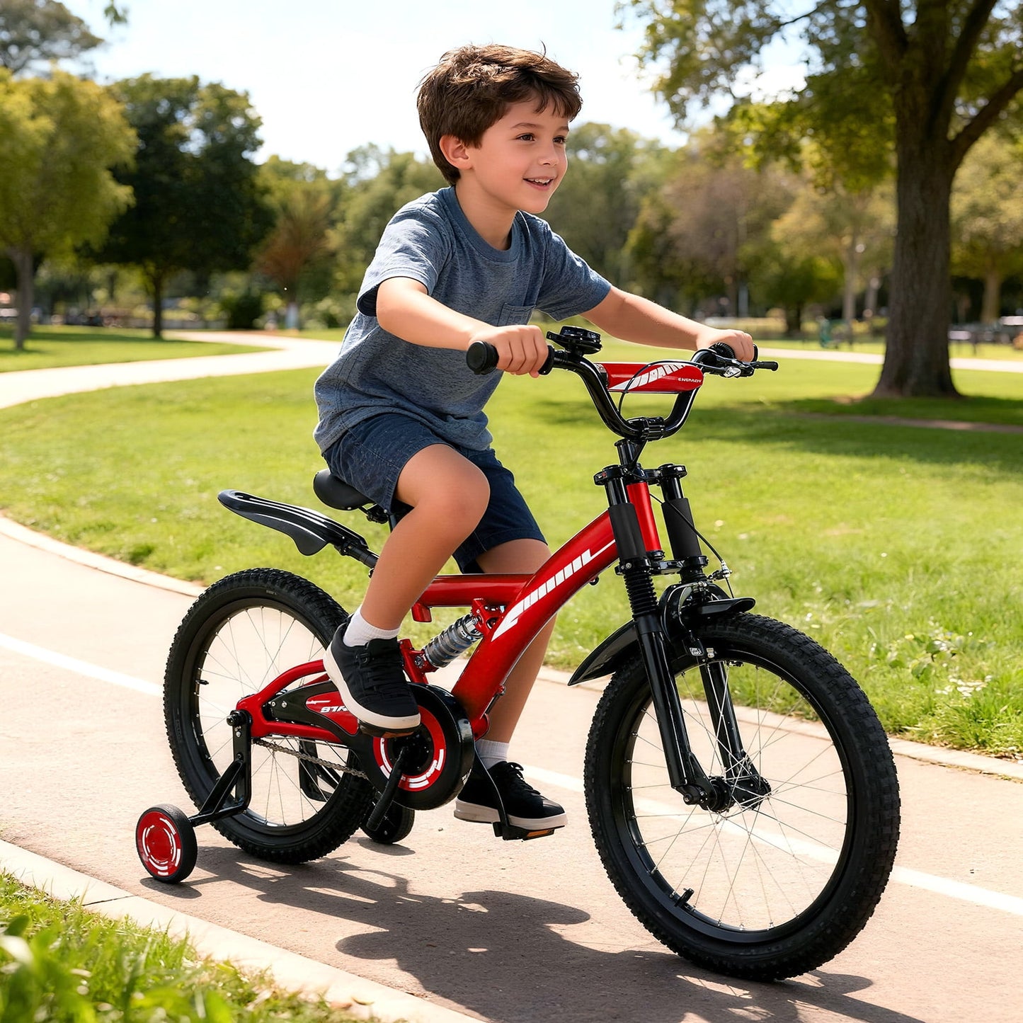 Bestcore 16in Kids Bike, Ages 4-7 Years, Red