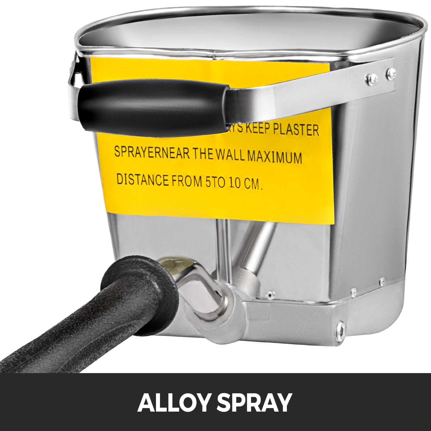 4 Jet 3Hp Stucco Sprayer Plaster Sprayer Cement Mortar Spray Gun Hopper Wall Paint Spray Gun Wall Painting Concrete Tool Manual Sprayer for Painting Wall or Ceilings