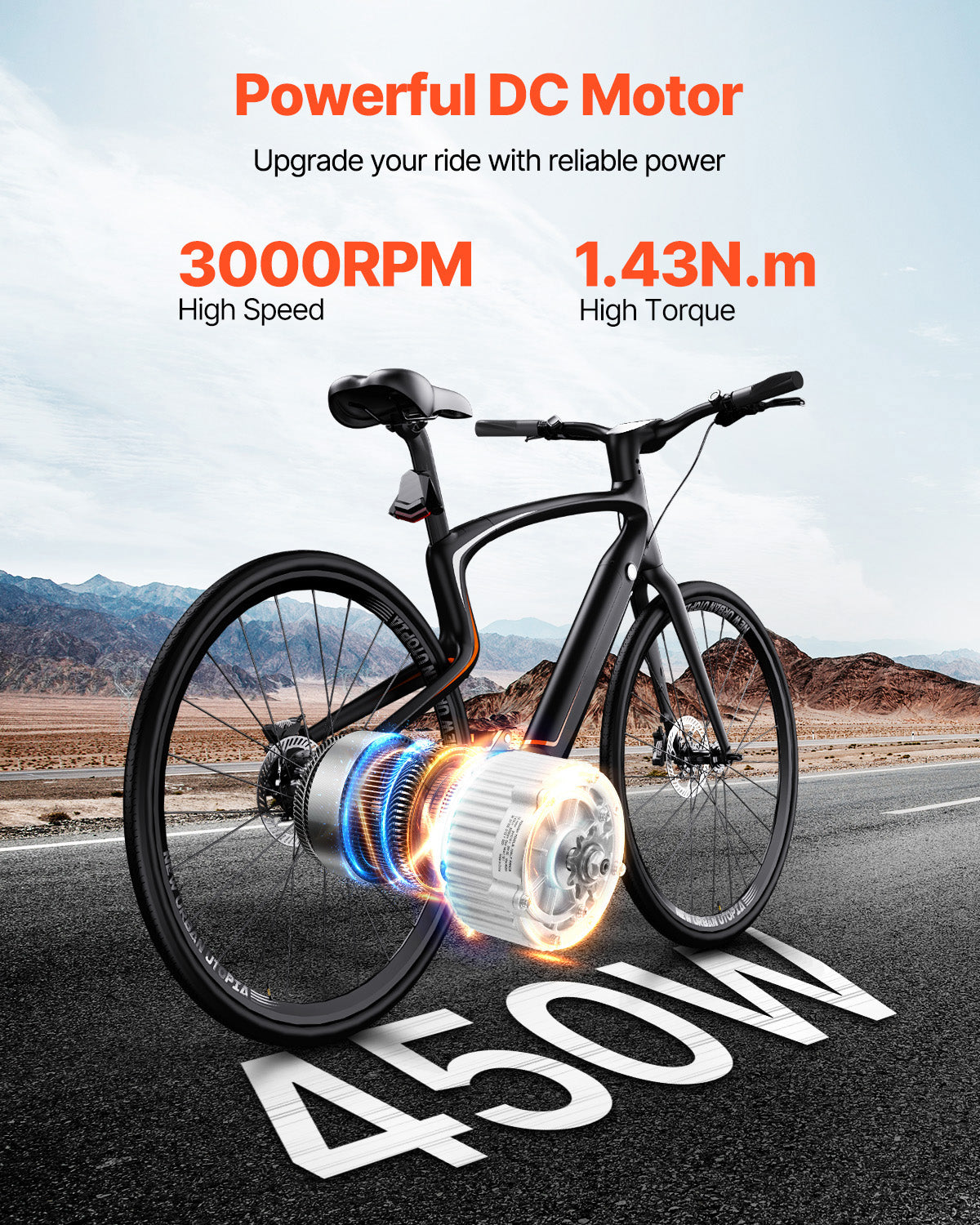 450W Brushed DC Motor Kit 36V 3000 RPM with Speed Controller and Twist Throttle for Go-Kart and Scooter