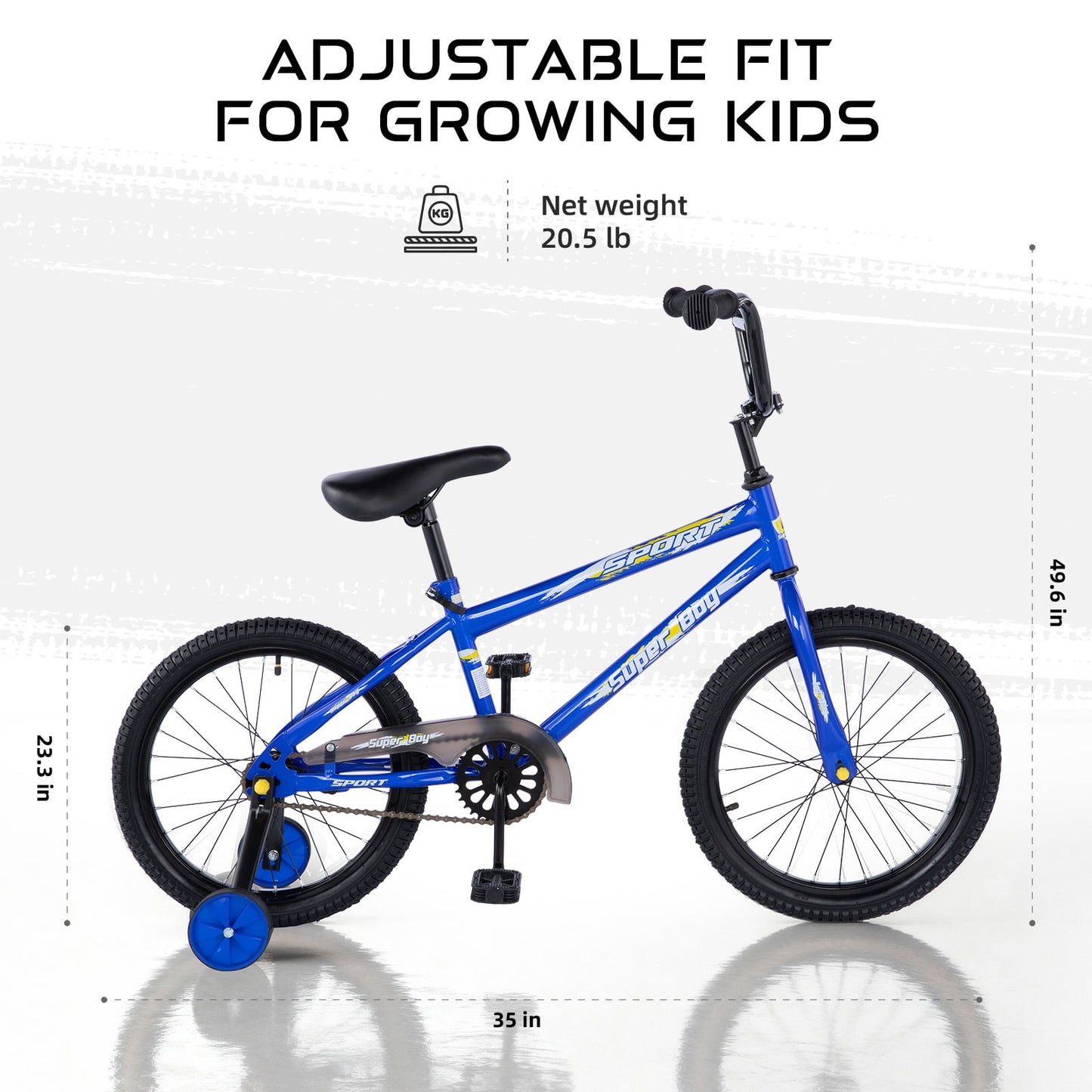 Bestcore 18in Kids Bike, Ages 6-9 Years, Blue