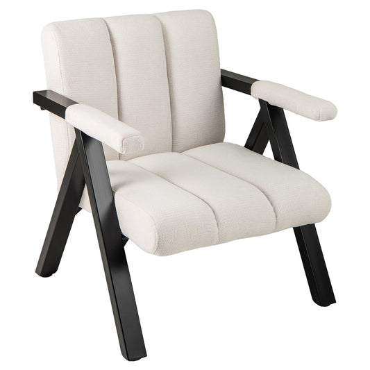 Oversized Accent Chair Metal Frame Armrests 23.5 x 23 in. Seat 4.5 in. Cushion 101 Triangle 330 lb. Tufted