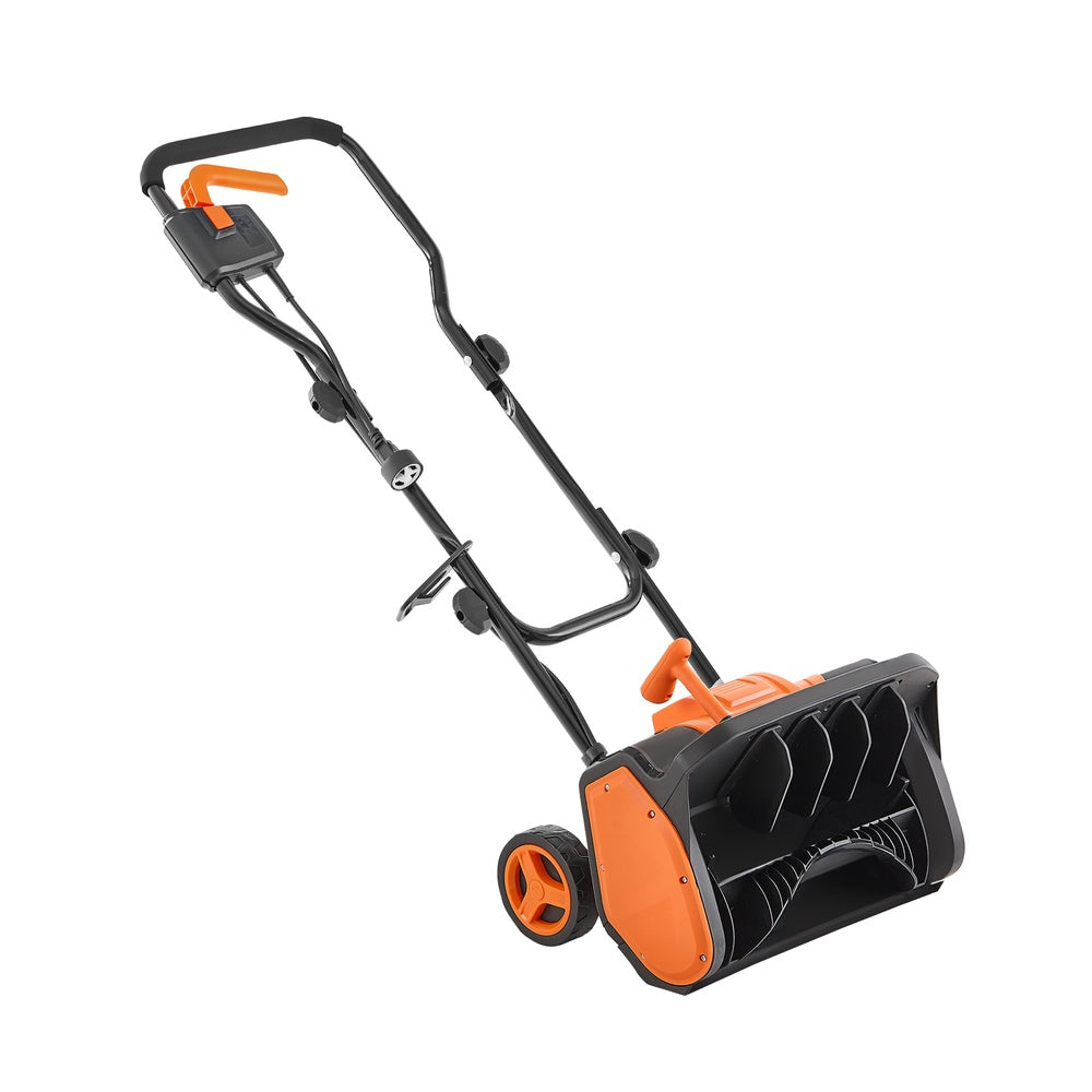 Electric Snow Shovel 12A 17 in Corded Snowthrower 60¡ã Chute 20 ft Throw 1500W Dual Safety Switch for Driveway