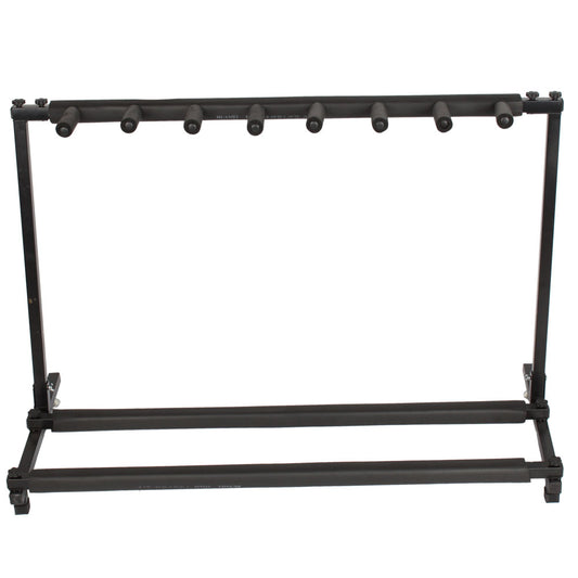 Rack Style Guitar Stand for 7 Guitars, Folding Multi-Instrument Storage Rack for Bass and Acoustic