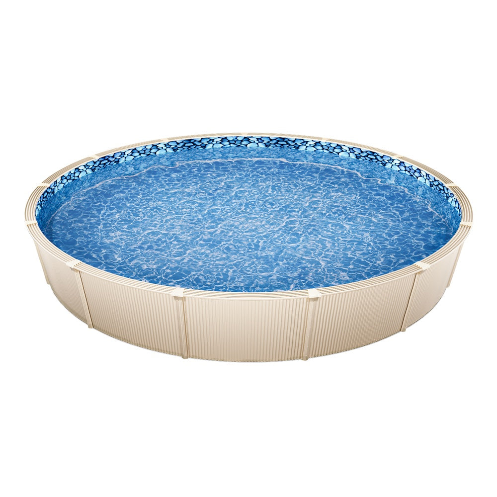 18-ft Round Above-Ground Pool Liner, Unibead Vinyl Liner, 52 in Wall, Standard Gauge for Steel-Sided Pools