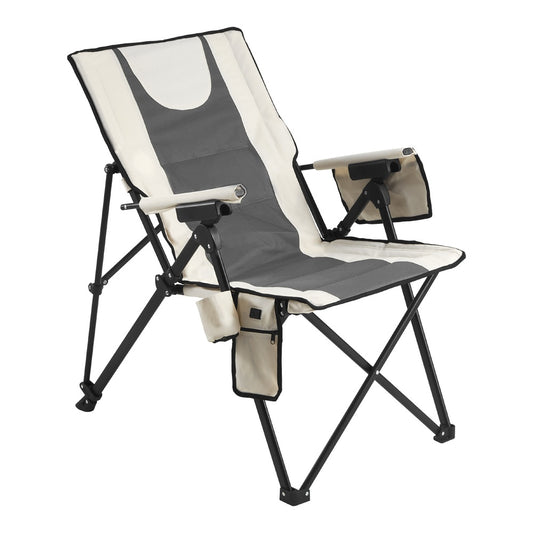 Heated Camping Chair 260 lbs Cap High Back Folding Chair 3 Heat Settings Dual Zone w/Armrest Cupholder for Outdoor