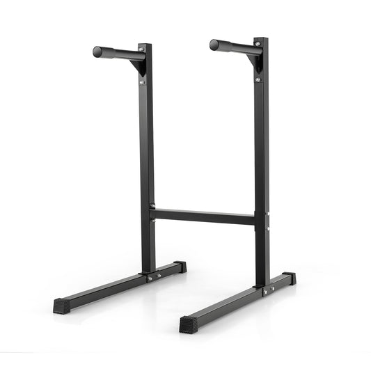Multifunctional Dip Stand 600 lb. Capacity 40 x 26.5 x 53.5 in. Foam Grip Powder-Coated Steel Triangle Base Home Gym