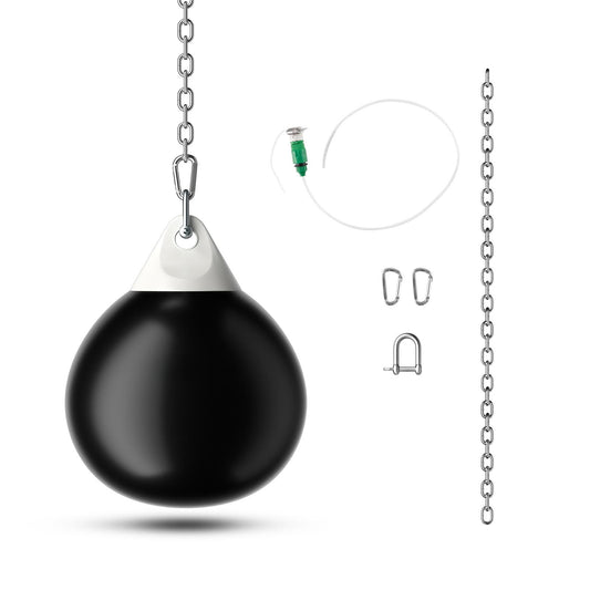 21 in. Water Punching Bag PVC High-Rebound 70-80 Percent Water Fill Adjustable Metal Chain Safety Buckles Indoor Outdoor