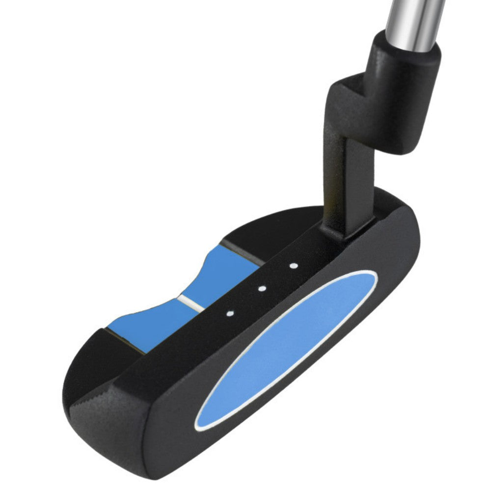 Junior Mallet Putter Age 11-14 Zinc Alloy Head Low Center of Gravity Alignment Aid Stainless Steel Shaft Rubber Grip