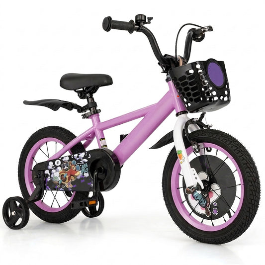 14 Inch Kids Bike for 3-5 Years Old Sport Bicycle with Adjustable Handlebar and Saddle-14 inches