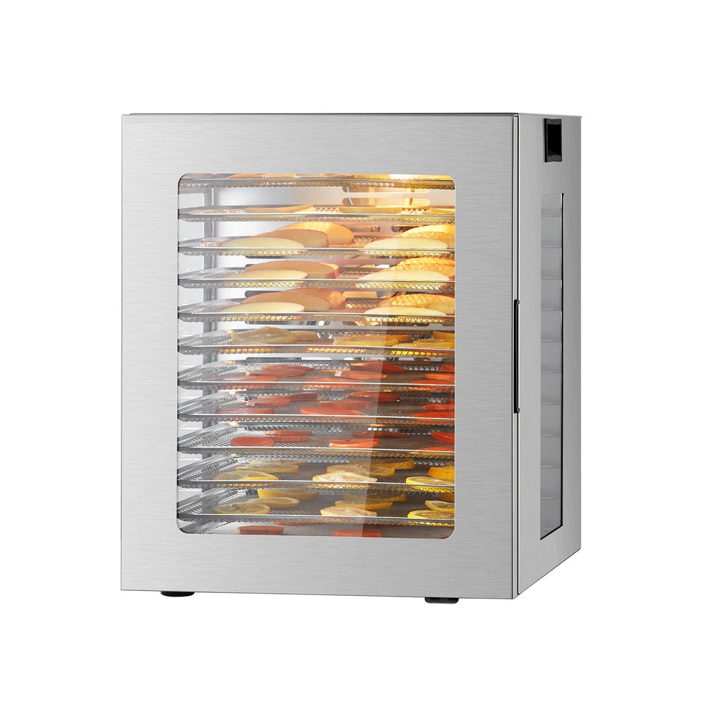Food Dehydrator Machine 850W 12 Stainless Steel Trays with Adjustable Temp and 24H Timer