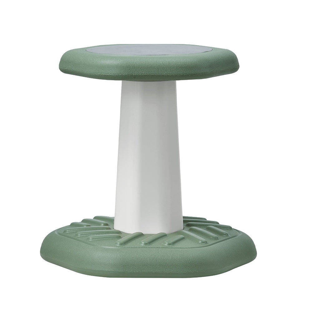 Kids Wobble Chair Active Seat 154 lbs. HDPE CPSIA Sponge Cushion 360 Degree Swivel for Preschool Classroom Age 3-7 Green