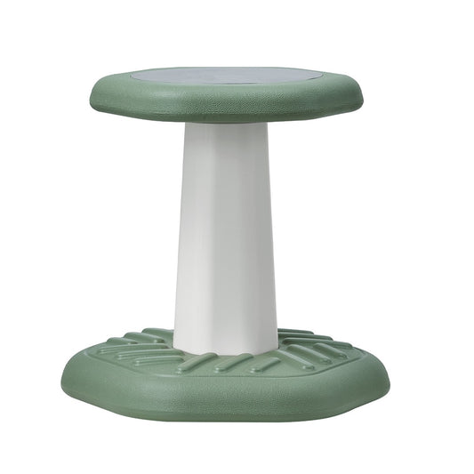 Kids Wobble Chair Active Seat 154 lbs. HDPE CPSIA Sponge Cushion 360 Degree Swivel for Preschool Classroom Age 3-7 Green