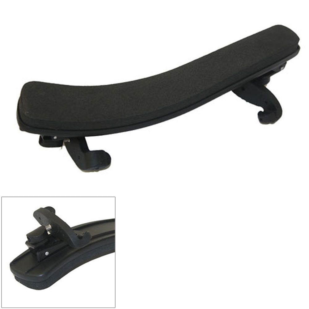 Adjustable Violin Shoulder Rest for 3/4 and 4/4 Violins, Padded Ergonomic Support, Black