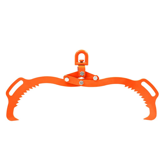 28 in. Log Lifting Tongs 2-Claw 1100 lbs. Static Swivel Hook 45# Forged Steel 24-28 in. Grip Powder Coat Black