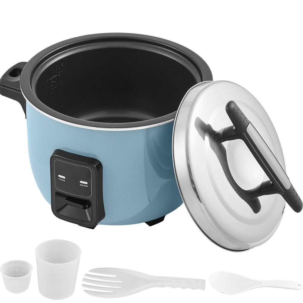 Commercial Rice Cooker 60-Cup Large Capacity 13 Qt. 1650W One-Touch Non-Stick Inner Pot Keep Warm