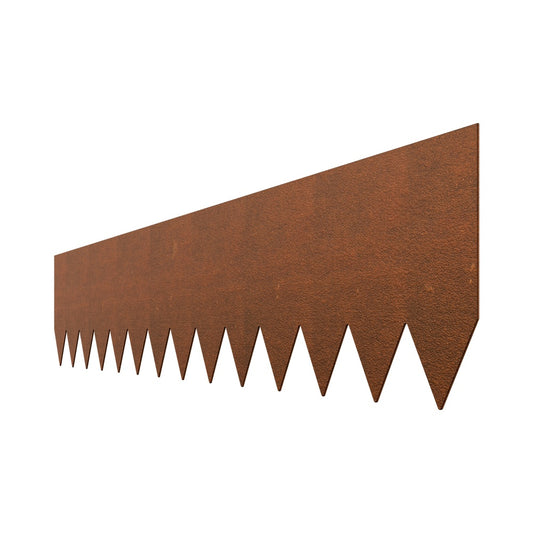 Steel Landscape Edging 6-Pack 40x8 in Bendable Weather-Resistant Pre-Rust Metal Border for Flower Bed Pathway