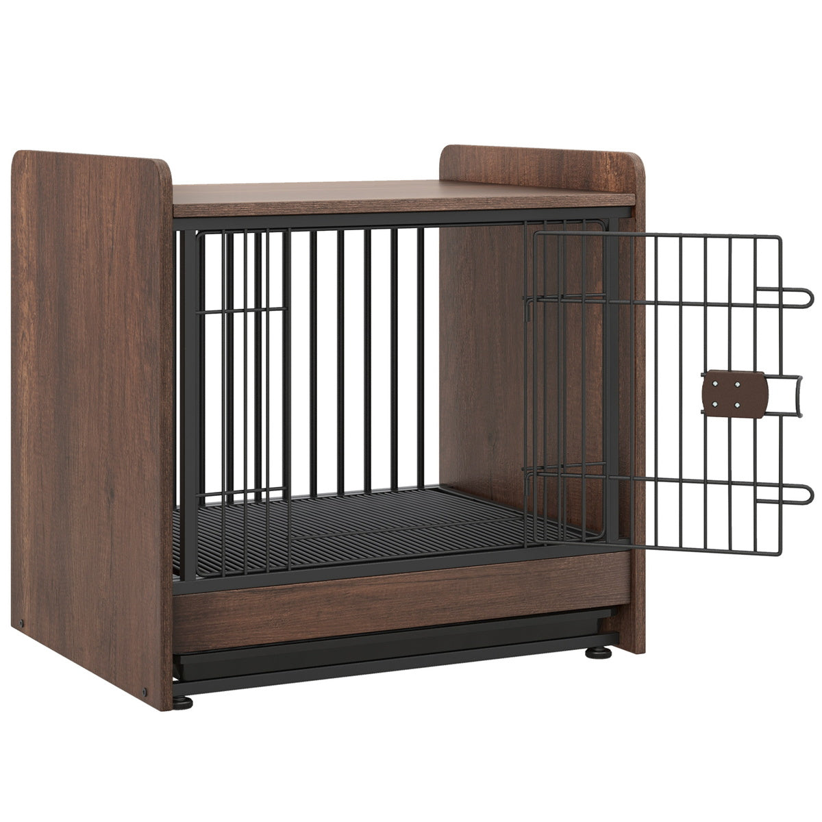 Dog Crate Side End Table 2-in-1 Indoor Cage + Removable Tray + Lockable Door 23 in. x 47.5 in. x 15.5 in.