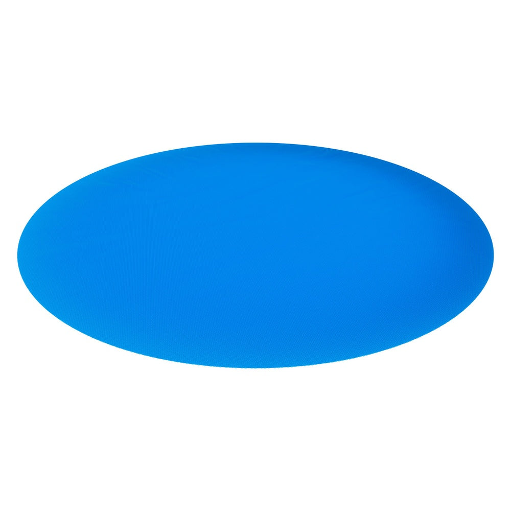 Solar Pool Cover 15 ft Round 12 Mil PE Bubble Blanket Heat Retention Daytime Absorption for Small Above-Ground Pool Blue