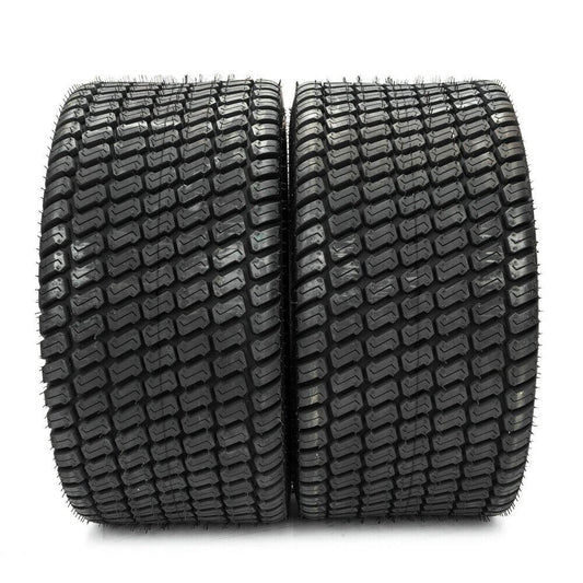 Set of 2 Turf Tires 24x12.00-12 for Riding Lawn Mowers, 4 Ply Tubeless Garden Tractor Tires