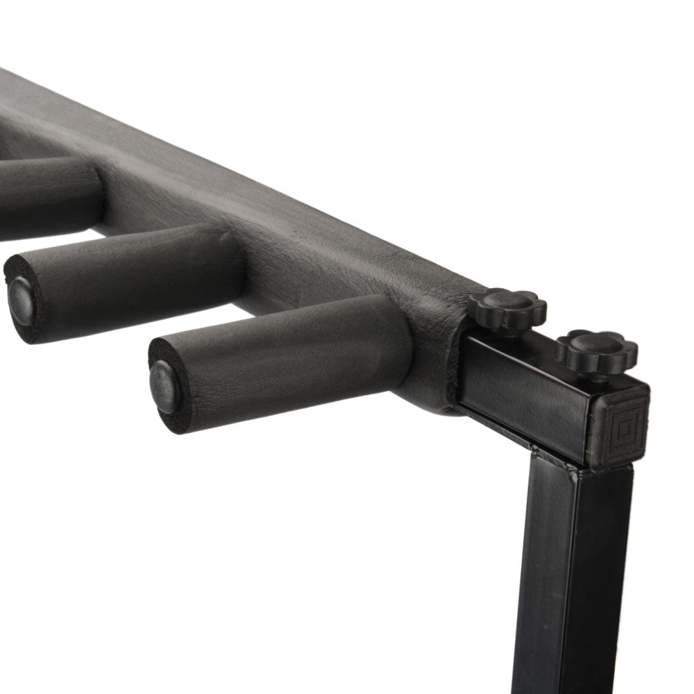Triple Folding Guitar Rack Stand, Holds Up to 9 Guitars and Basses, Multi-Instrument Stand