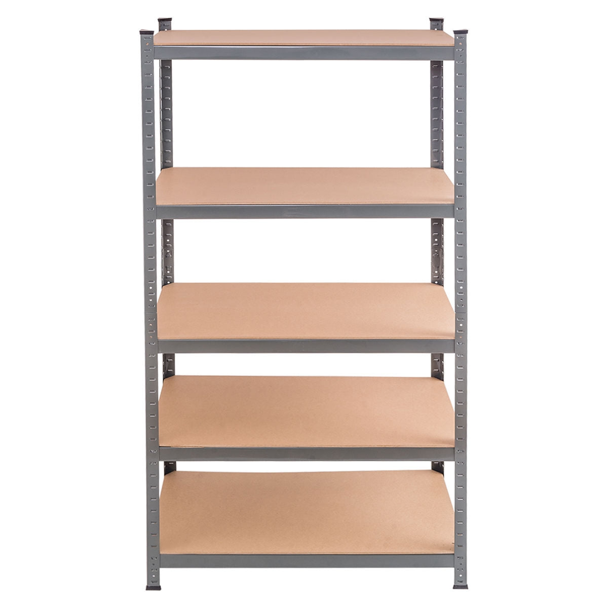 71 in. Steel 5-Level Adjustable Metal Storage Rack Heavy Duty 590 lb. Shelf Capacity