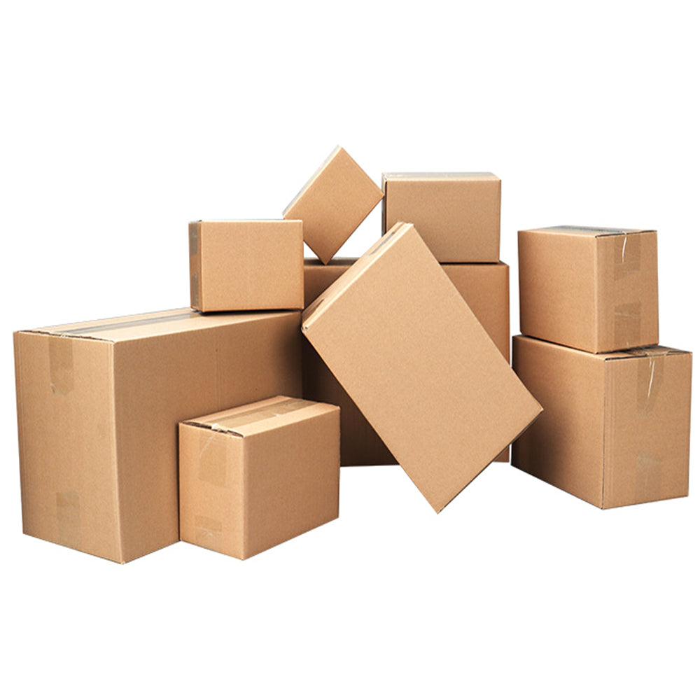 100 Pack Corrugated Shipping Boxes 6 x 4 x 4 inch, Kraft Mailer Cartons for Small Business
