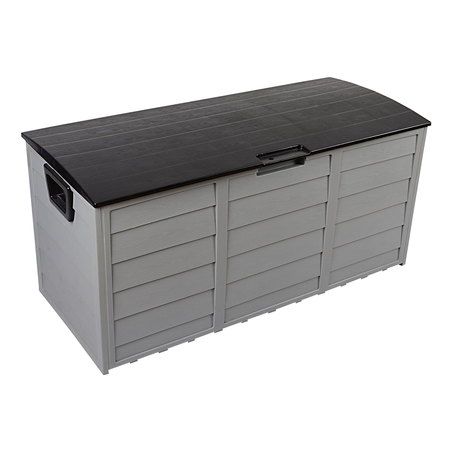 75 Gallon 260L Outdoor Storage Deck Box, Lockable Weatherproof Patio Container with Seat