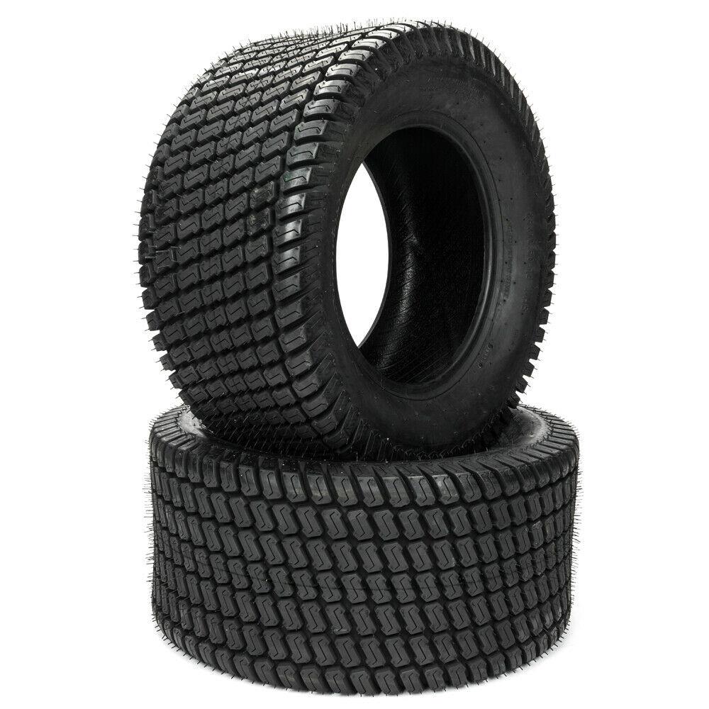 Set of 2 Turf Tires 24x12.00-12 for Riding Lawn Mowers, 4 Ply Tubeless Garden Tractor Tires