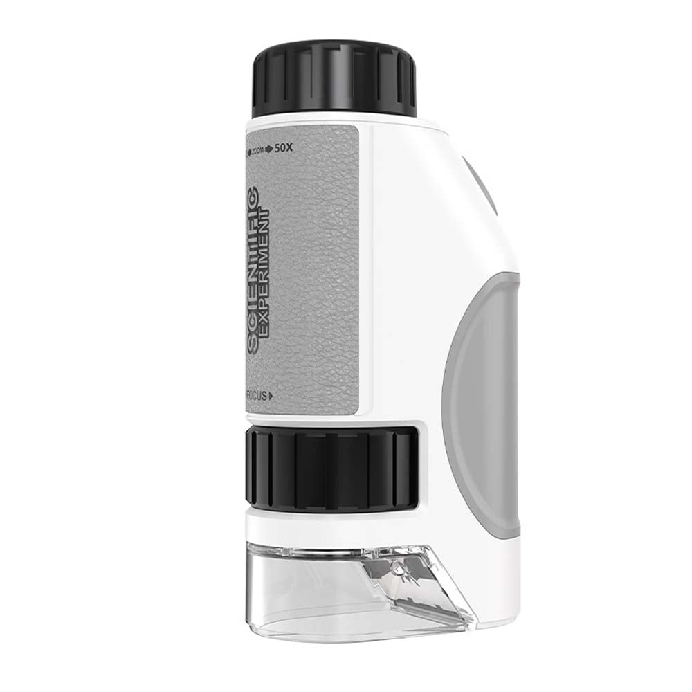 Portable Kids Microscope 50X-300X with LED and UV Illumination, Handheld Science Explorer
