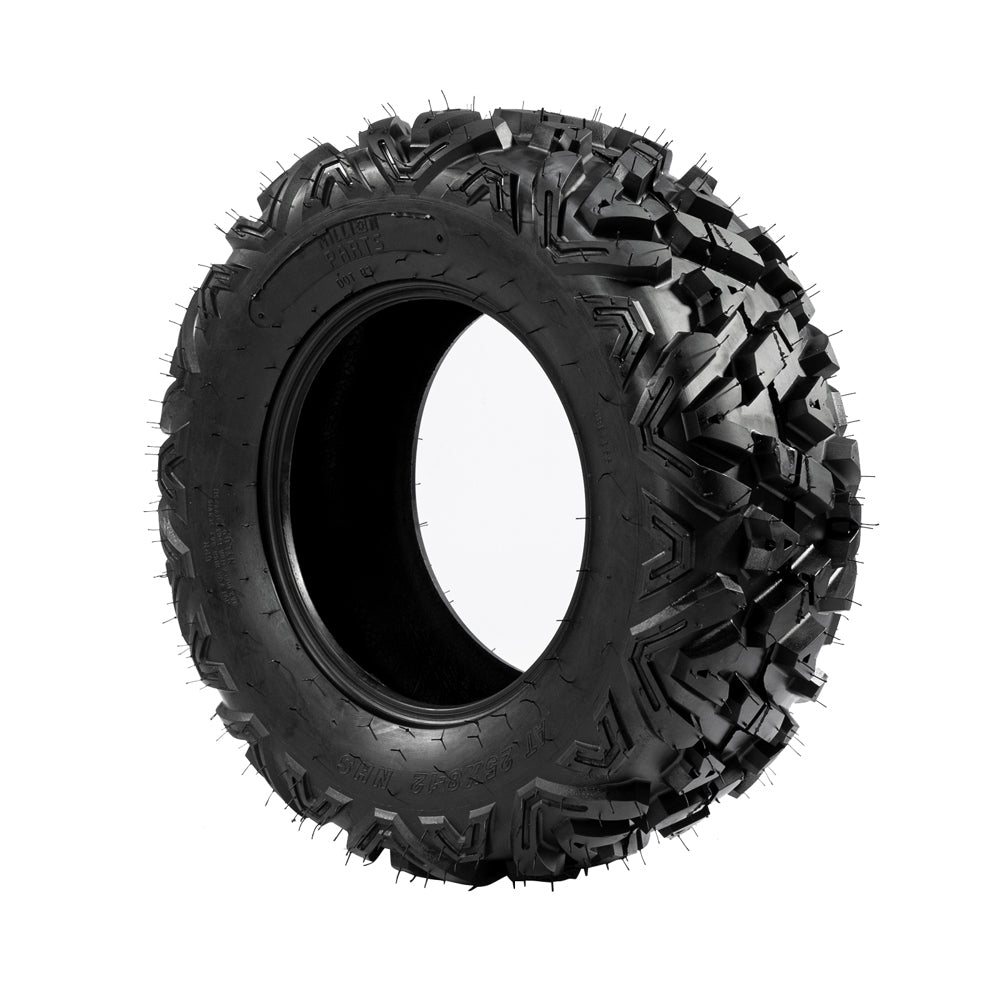 Complete Set of 4 ATV UTV All Terrain Tires, 25x8-12 Front and 25x10-12 Rear, 6 Ply Tubeless