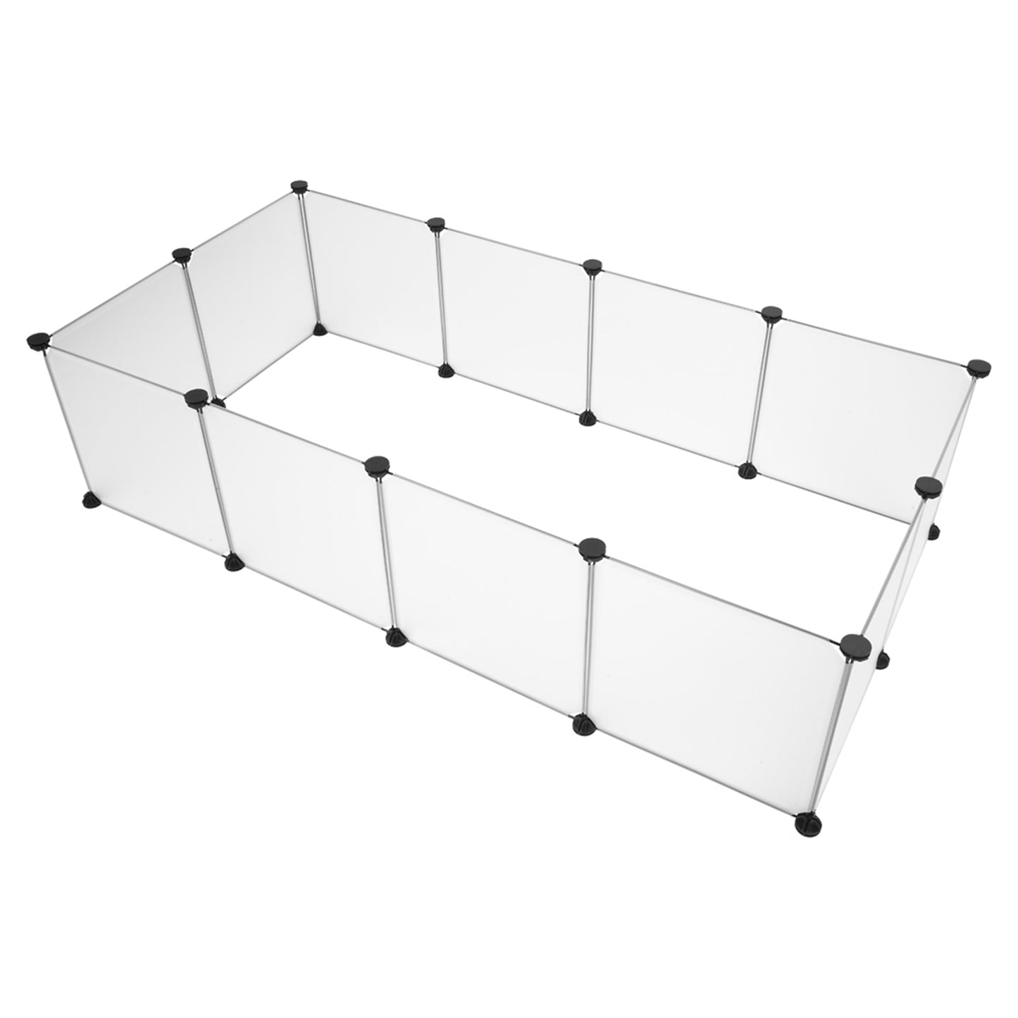 Portable Pet Playpen, Plastic Yard Fence for Small Animals, Puppy Kennel Crate Enclosure