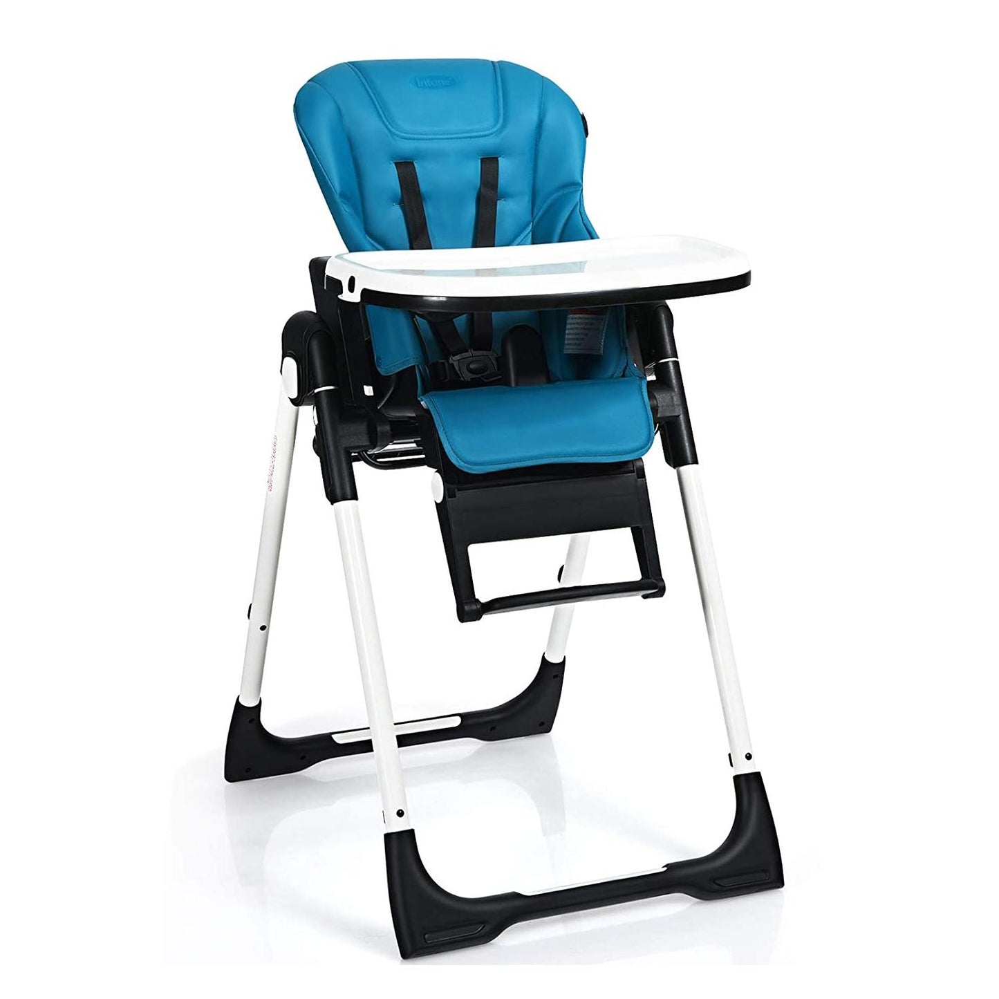 4 in 1 Baby High Chair Booster Seat 7 Heights 5 Backrest Convertible 0-36 Months Pyramid Wheels Dishwasher