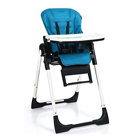 4 in 1 Baby High Chair Booster Seat 7 Heights 5 Backrest Convertible 0-36 Months Pyramid Wheels Dishwasher