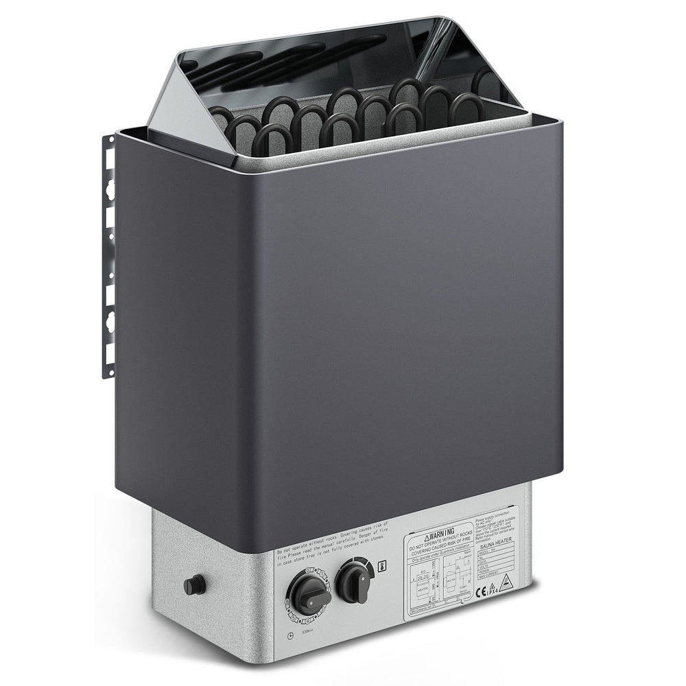 Sauna Heater 6KW 220V Electric Sauna Stove Built-in Controls 3h Timer Adjustable Temp 176-318 cu.ft Home