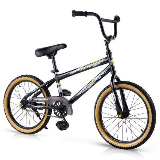 Bestcore 20in Kids Bike, Ages 7-14 Years, Black