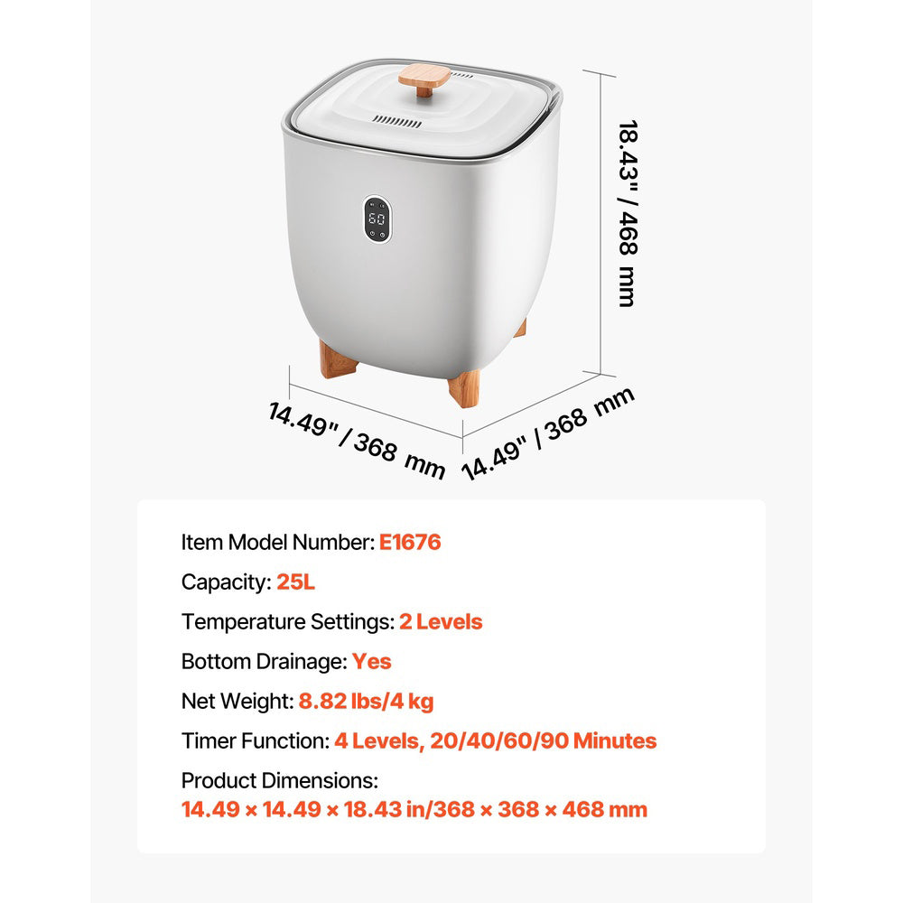 Towel Warmer Bucket 20 L 24 Hr. Delay Timer Child Lock Auto Shut Off Fits 3 Oversized Bath Towels Blankets