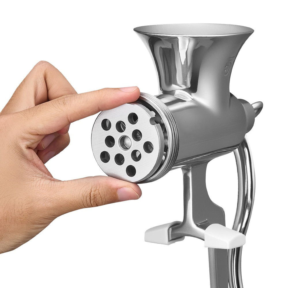 304 Stainless Steel Manual Meat Grinder with Table Clamp and Sausage Tubes
