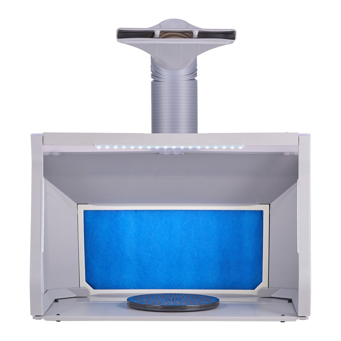 Airbrush Spray Booth, Dual-Fans Portable Hobby Airbrush Paint Spray Booth Kit with LED Lights and Exhaust Extension Hose, Airbrush Paint Booth for Painting Models, Arts, Crafts, Cakes