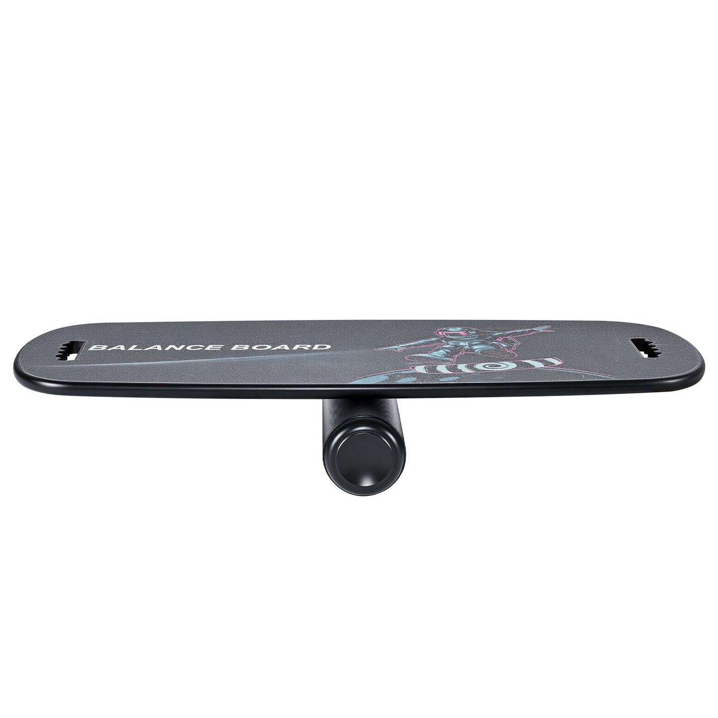 2-in-1 Balance Board with Roller, 35 x 15 in. Wobble Trainer, Magnetic Stoppers, 441 lb. Capacity
