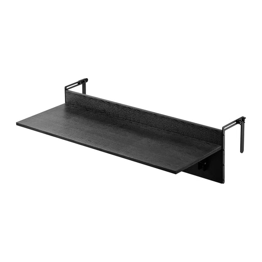 Balcony Hanging Table 12 x 32 in., Folding Railing Bar Table 50 lb. Capacity for Patio Deck