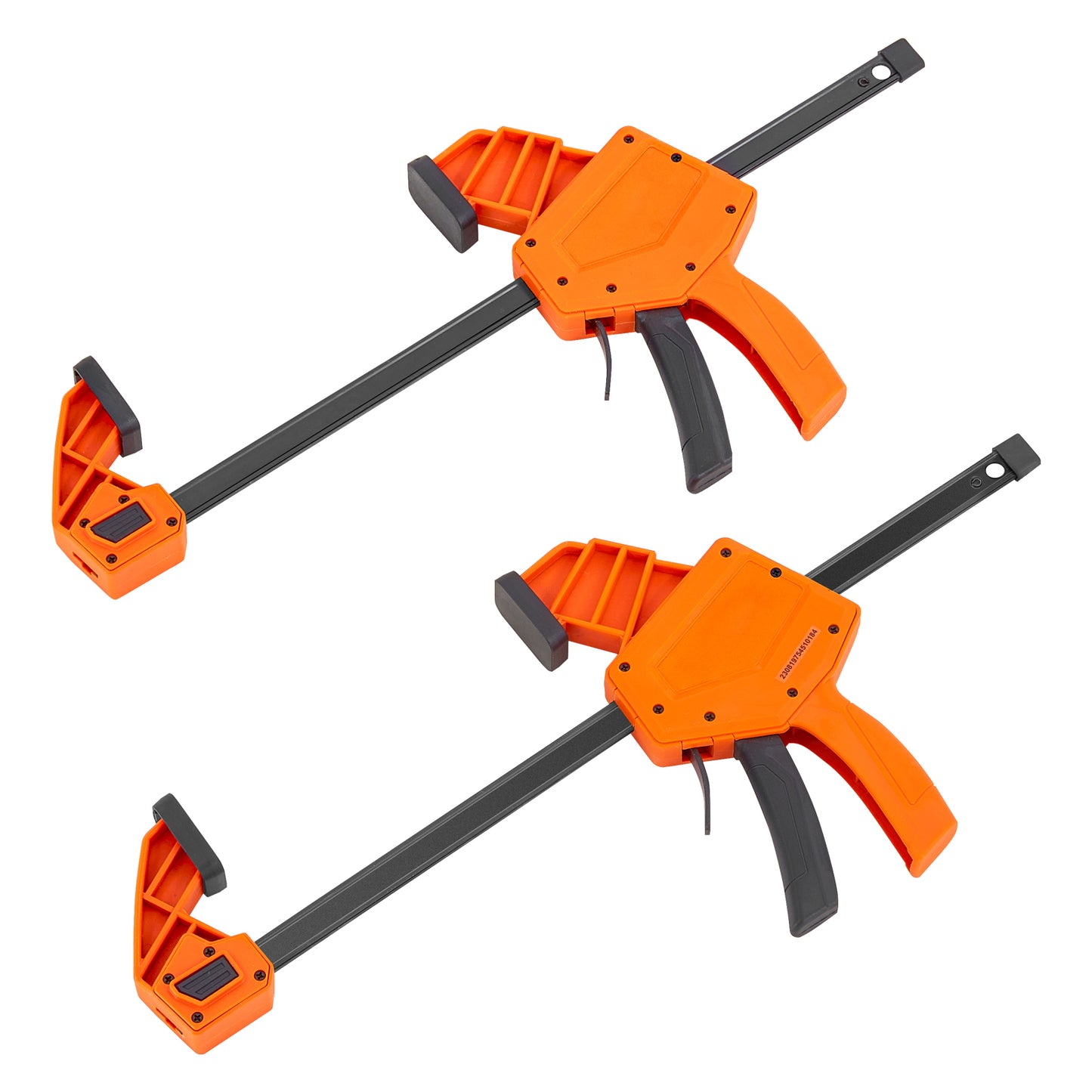 Bar Clamps for Woodworking, 2-Pack 12in One-Handed Clamp/Spreader, Quick-Change F Clamp with 300 lbs Load Limit, High-strength Plastic and Carbon Steel, Wood clamps for Woodworking Metal working