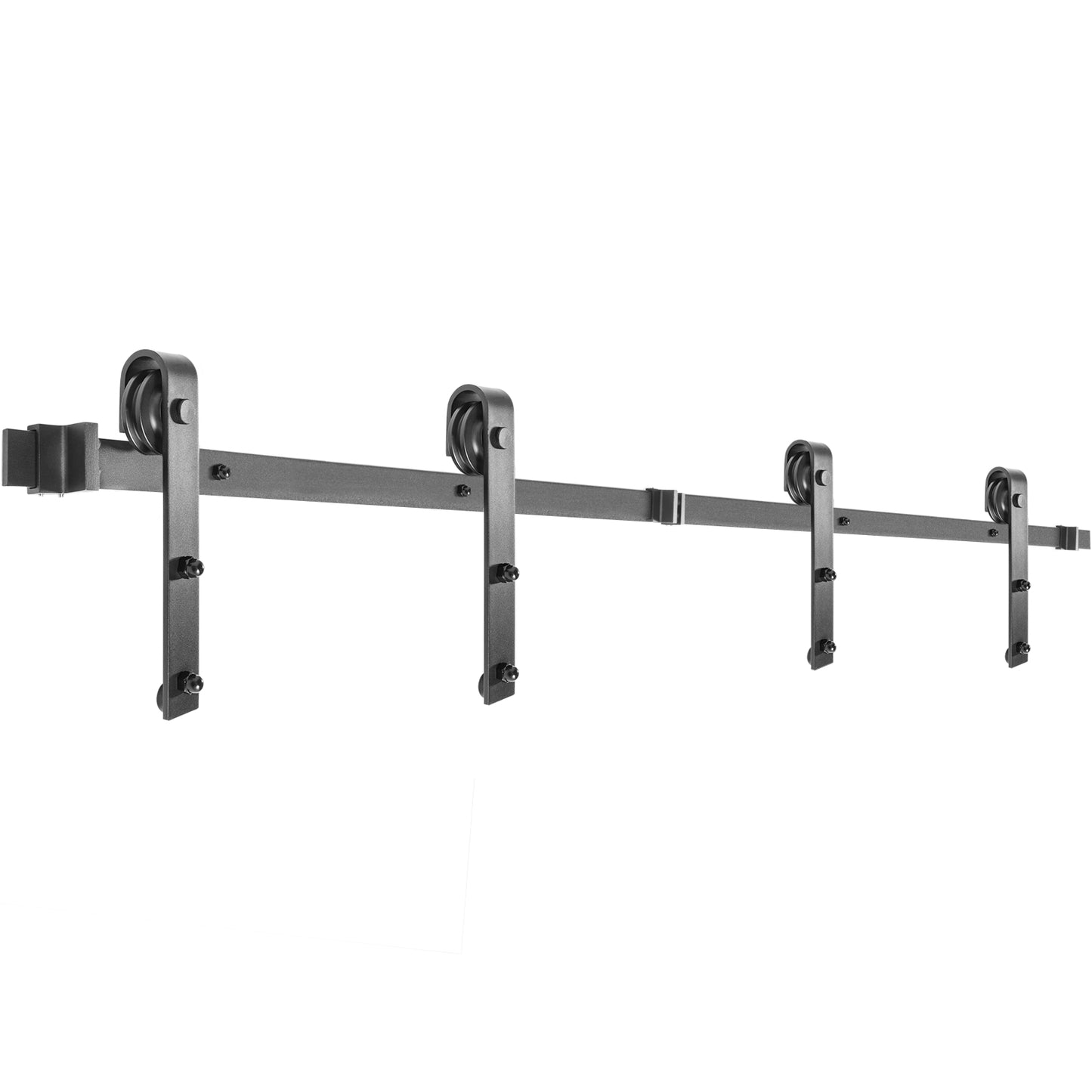 Sliding Barn Door Hardware Kit, 9FT Barn Door Kit, 330LBS Load-Bearing Double Barn Door Hardware Kit, Carbon Steel Barn Door Track, Darn Door for 1.37-1.77 Thickness  4.5FT Wide Door Panel