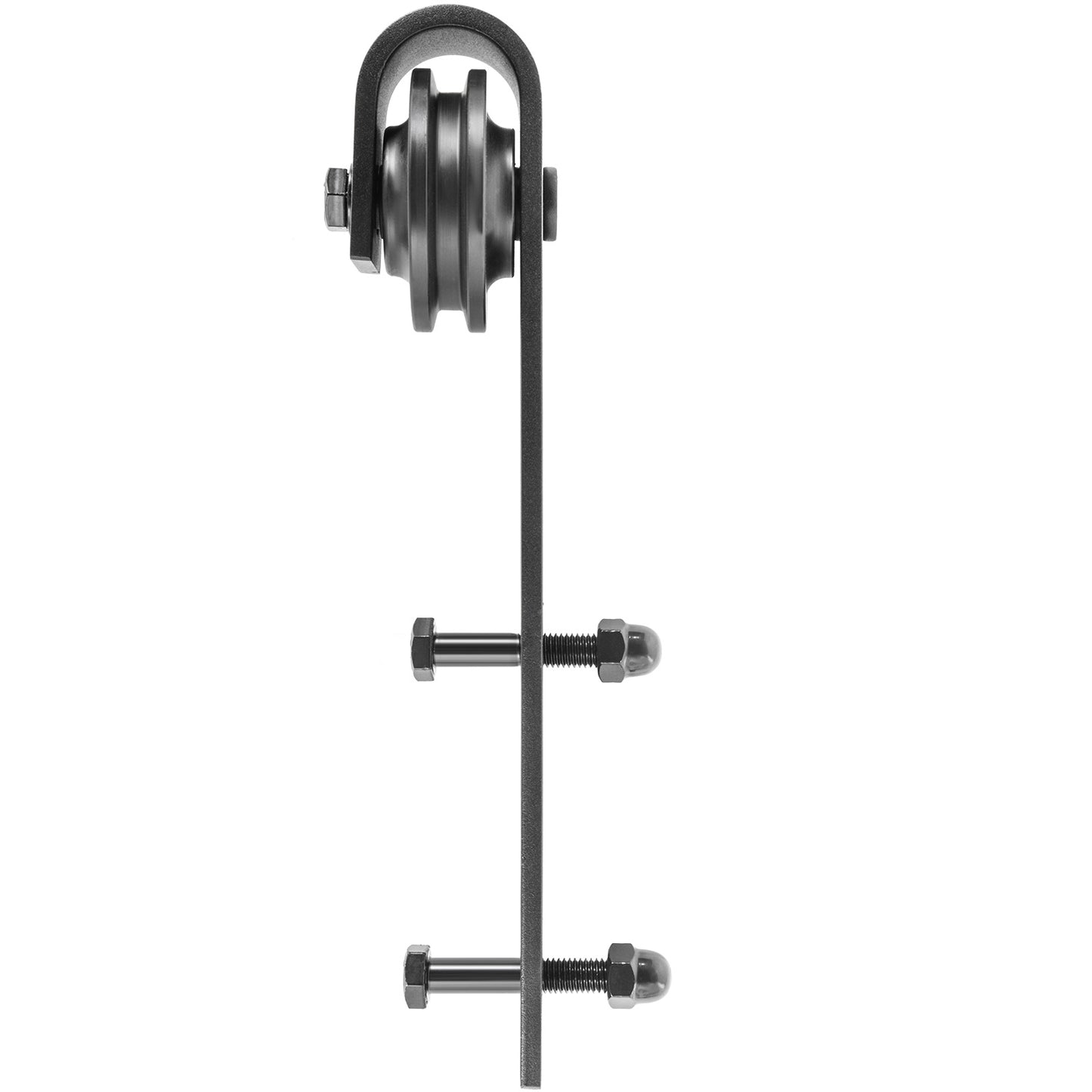 Sliding Barn Door Hardware Kit, 9FT Barn Door Kit, 330LBS Load-Bearing Double Barn Door Hardware Kit, Carbon Steel Barn Door Track, Darn Door for 1.37-1.77 Thickness  4.5FT Wide Door Panel