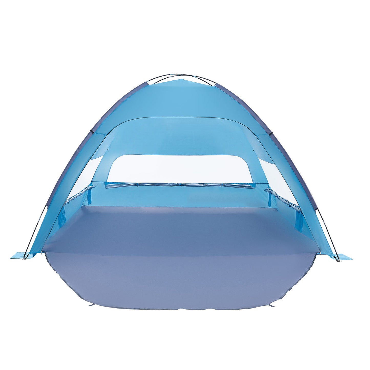 Beach Tent Sun Shelter for 8 Person, UPF 50+ Canopy with Detachable Privacy Curtains, Carrying Bag