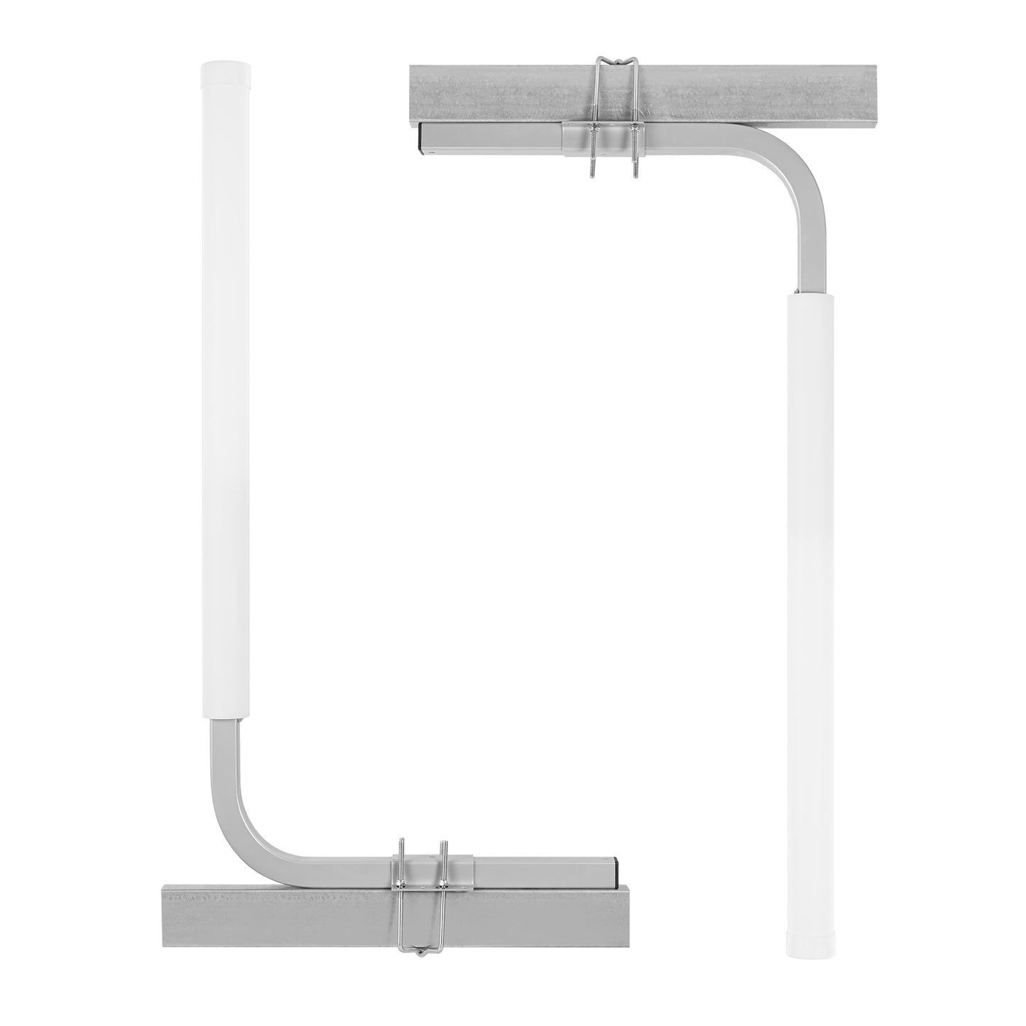 40 in. Boat Trailer Guide Poles 2-PCS High Hardness Steel Guide-Ons with PVC Pipe Posts Adjustable
