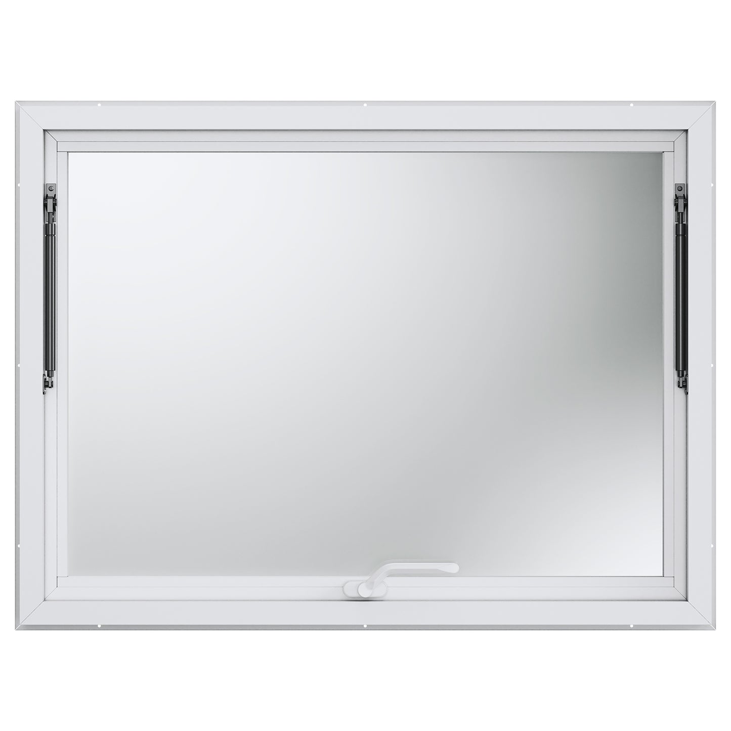48 x 36 in. Concession Window for Food Truck, Aluminum Service Window with Awning Door 85 Degree for Trailers
