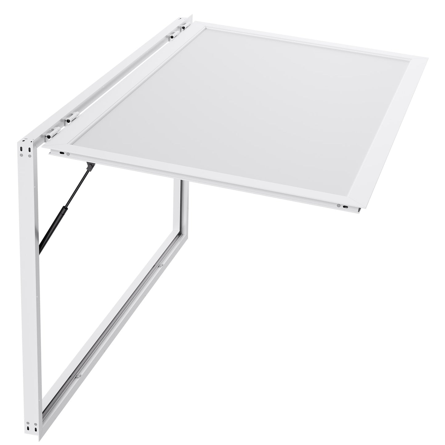 Concession Window 74 x 40 in., Aluminum Service Window for Food Truck, 85 Degree Awning Door, Hydraulic