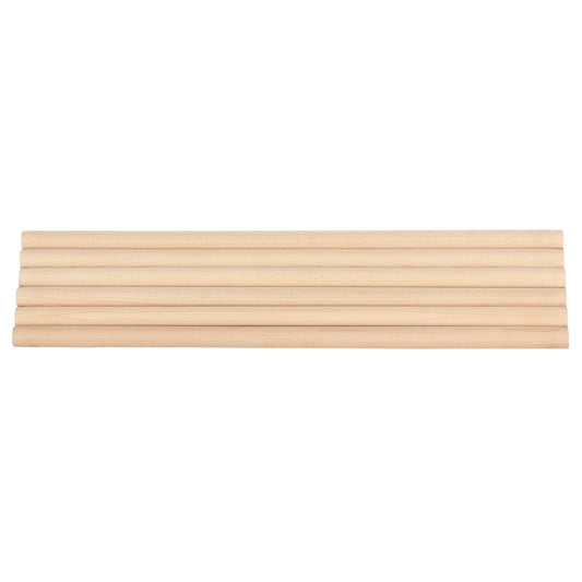 25Pcs Wooden Dowel Rods 1/2 x 12 Inch Natural Birch Wood Sticks Dowels, Unfinished Hardwood Sticks for Craft and DIY Projects, One-Piece Cutting  Smooth Surface  Easy to Color and Paint