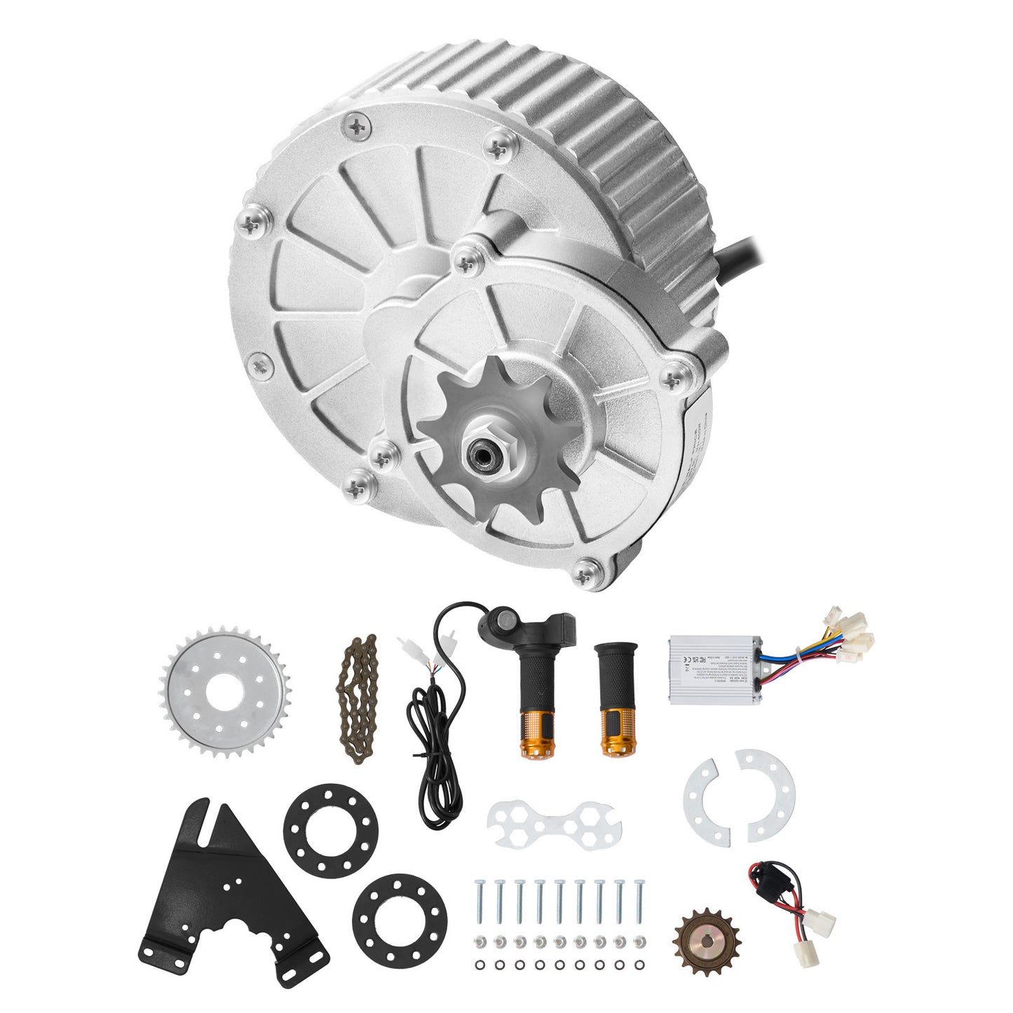 450W Brushed DC Motor Kit 36V 3000 RPM with Speed Controller and Twist Throttle for Go-Kart and Scooter